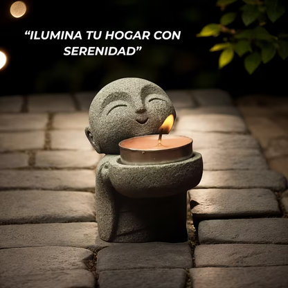 Soporte de vela -"Buda Aura"